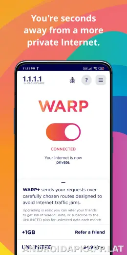 1.1.1.1 + WARP скриншот 2