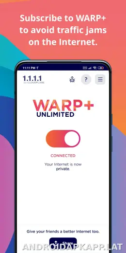 1.1.1.1 + WARP скриншот 3